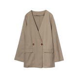 ベージュ(004) | 夏に羽織るジャケットはなものを 綿麻ノーカラージャケット ジャケット | Re:EDIT