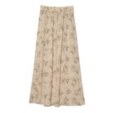 上品で清涼感のある夏の花柄スカート ペインティング花柄ロングスカート スカート | Re:EDIT | 詳細画像9 