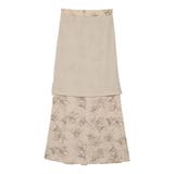 上品で清涼感のある夏の花柄スカート ペインティング花柄ロングスカート スカート | Re:EDIT | 詳細画像10 