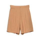 ピンク(010) | てろんとした夏素材のショートパンツ ベルト付きサテンファイユショートパンツ パンツ | Re:EDIT