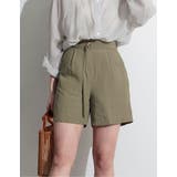 てろんとした夏素材のショートパンツ ベルト付きサテンファイユショートパンツ パンツ | Re:EDIT | 詳細画像5 