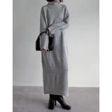 前後2WAYハイネック指穴マキシニットワンピース | Re:EDIT | 詳細画像13