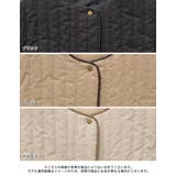軽量で暖かくさらっと羽織れるノーカラーキルティングコート | Re:EDIT | 詳細画像18