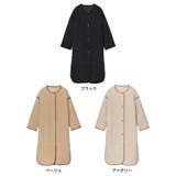 軽量で暖かくさらっと羽織れるノーカラーキルティングコート | Re:EDIT | 詳細画像17