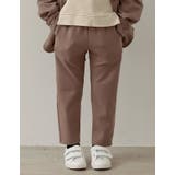 モカ(019) | あったか表起毛のサステナブルなキッズ用テーパードパンツあったか表起毛キッズリサイ… | Re:EDIT