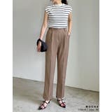 リサイクルポリエステルを採用したサステナブルなゆったりタックパンツ | Re:EDIT | 詳細画像25