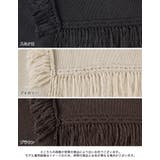 フロントにあるフリンジデザインがアクセントに フリンジブロークンニットトップス | Re:EDIT | 詳細画像3