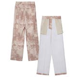 総柄パンツでモードかつ大人レディな着こなしに 総柄センタープレススラックスパンツ | Re:EDIT | 詳細画像21