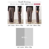 総柄パンツでモードかつ大人レディな着こなしに 総柄センタープレススラックスパンツ | Re:EDIT | 詳細画像25