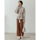 レトロ感のある総柄パンツで上品な着こなしに | Re:EDIT | 詳細画像21