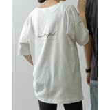 オフホワイト(002) | エシカルなロゴメッセージがアクセント USAコットンバックロゴ半袖Tシャツ | Re:EDIT