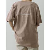 モカ(019) | エシカルなロゴメッセージがアクセント USAコットンバックロゴ半袖Tシャツ | Re:EDIT