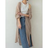 ベージュ(022) | [低身長サイズ有][洗濯機で洗える]ボリュームスリーブ楊柳ガウンカーディガン | Re:EDIT