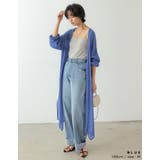 [低身長サイズ有][洗濯機で洗える]ボリュームスリーブ楊柳ガウンカーディガン | Re:EDIT | 詳細画像12 