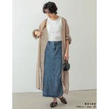 [低身長サイズ有][洗濯機で洗える]ボリュームスリーブ楊柳ガウンカーディガン | Re:EDIT | 詳細画像17 