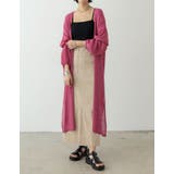 [低身長サイズ有][洗濯機で洗える]ボリュームスリーブ楊柳ガウンカーディガン | Re:EDIT | 詳細画像28 