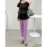 [低身長/高身長サイズ有]ツイルハイウエストダーツテーパードパンツ | Re:EDIT | 詳細画像22 