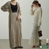 繊細なかぎ編みが印象的な透かし編みニットカーディガン | Re:EDIT | 詳細画像1