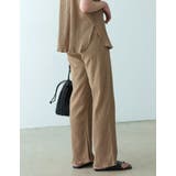 インド綿のナチュラルな風合いの美脚パンツ インド綿楊柳ストレートパンツ パンツ | Re:EDIT | 詳細画像10