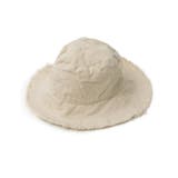 アイボリー(003) | フリンジハットでさわやかスタイルに フリンジバケットハット 帽子/ハット | Re:EDIT