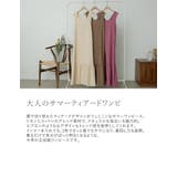 大人のサマーティアードワンピ リネンブレンドエプロンティアードワンピース | Re:EDIT | 詳細画像6