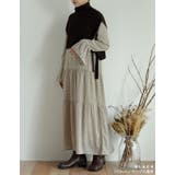 プラスオンするだけで即トレンドスタイルへ サイドリボンタートルネックニットベスト… | Re:EDIT | 詳細画像11 