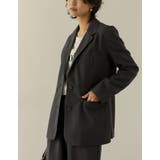 チャコールグレー(006) | ベーシックに使えるテーラードジャケット [低身長サイズ有]リサイクルツイルシング… | Re:EDIT