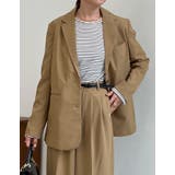 キャメルブラウン(007) | ベーシックに使えるテーラードジャケット [低身長サイズ有]リサイクルツイルシング… | Re:EDIT