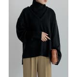 [2点セット]Vネックニットプルオーバー×タートルネックベストSET | Re:EDIT | 詳細画像3 