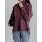 [2点セット]Vネックニットプルオーバー×タートルネックベストSET | Re:EDIT | 詳細画像6 