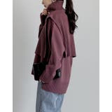 [2点セット]Vネックニットプルオーバー×タートルネックベストSET | Re:EDIT | 詳細画像29 