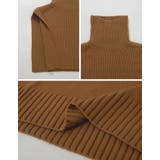 [2点セット]Vネックニットプルオーバー×タートルネックベストSET | Re:EDIT | 詳細画像32 