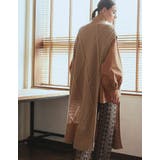 大人モードな雰囲気でコーデの主役に ダイヤ柄ハイネックロングニットベスト トップス | Re:EDIT | 詳細画像12