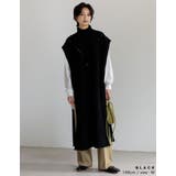 大人モードな雰囲気でコーデの主役に ダイヤ柄ハイネックロングニットベスト トップス | Re:EDIT | 詳細画像26