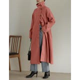 ピンク(010) | [低身長サイズ有]3WAYフェイクウールロングステンカラーコート | Re:EDIT