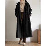 [低身長サイズ有]3WAYフェイクウールロングステンカラーコート | Re:EDIT | 詳細画像4 