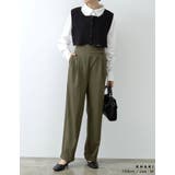 ウエストラップデザインが魅力のストレートパンツ | Re:EDIT | 詳細画像14