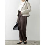ウエストラップデザインが魅力のストレートパンツ | Re:EDIT | 詳細画像16