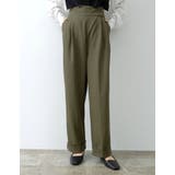 ウエストラップデザインが魅力のストレートパンツ | Re:EDIT | 詳細画像4