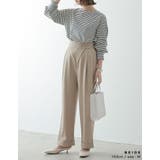 ウエストラップデザインが魅力のストレートパンツ | Re:EDIT | 詳細画像7