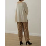 シンプルだからこそシルエットや着心地にこだわって Vネックニットプルオーバー | Re:EDIT | 詳細画像12