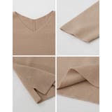 シンプルだからこそシルエットや着心地にこだわって Vネックニットプルオーバー | Re:EDIT | 詳細画像40