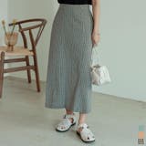 ストレートシルエットできれい見えが叶う大人スカート チェック柄ストレートスカート | Re:EDIT | 詳細画像1