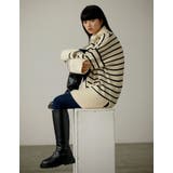 トラックソールで、今季旬のモードな足元に エコレザートラックソールロングブーツ | Re:EDIT | 詳細画像7