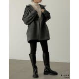 トラックソールで、今季旬のモードな足元に エコレザートラックソールロングブーツ | Re:EDIT | 詳細画像21