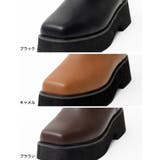 厚底がトレンドライクなサイドゴアブーツ スクエアトゥサイドゴアブーツ シューズ | Re:EDIT | 詳細画像14