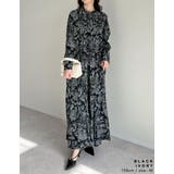 [低身長/高身長サイズ有]ヴィンテージプリントフレアワンピース | Re:EDIT | 詳細画像11 