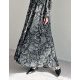 [低身長/高身長サイズ有]ヴィンテージプリントフレアワンピース | Re:EDIT | 詳細画像12 