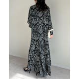 [低身長/高身長サイズ有]ヴィンテージプリントフレアワンピース | Re:EDIT | 詳細画像13 