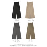 程よいワイドシルエでスタイルアップ フロントクロスワイドパンツ パンツ | Re:EDIT | 詳細画像18